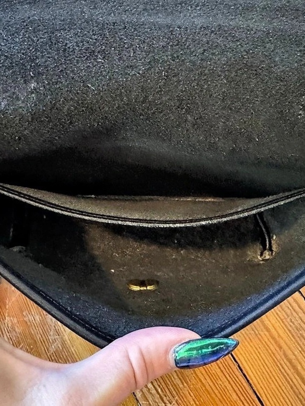 Vintage Coach Casino 9924 Black Leather Crossbody Bag USA 1995 - Picture 5 of 12
